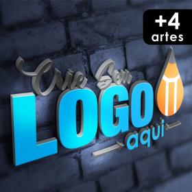 Logotipo + 4 artes Criação de Logotipo Produto Digital    + 4 artes